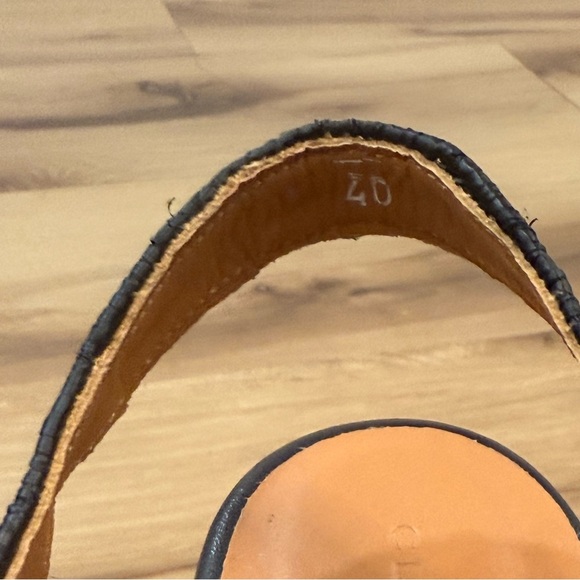 Clergerie Dara Raffia Platform Wedge Sandals - Picture 8 of 9